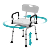 Rotating Shower Chair with Arms and Back - i1204